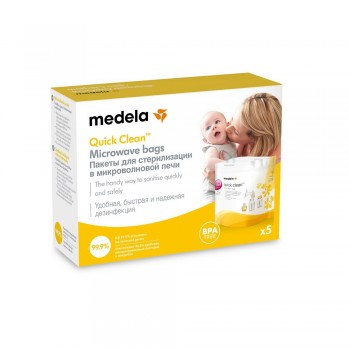 MEDELA Sterilizačné sáčky Quick Clean do mikrovlnnej rúry 5 ks