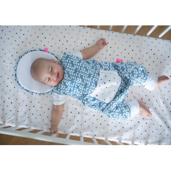 MOTHERHOOD Vankúšik ergonomický stabilizačný pre novorodencov Blue Classics new 0-6m