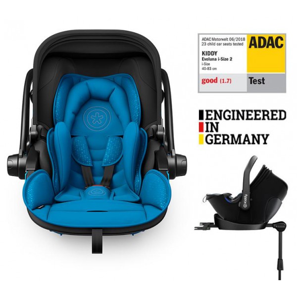 KIDDY Autosedačka Evoluna i-size 2 + Isofix základňa 40-83cm Sky Blue BZP