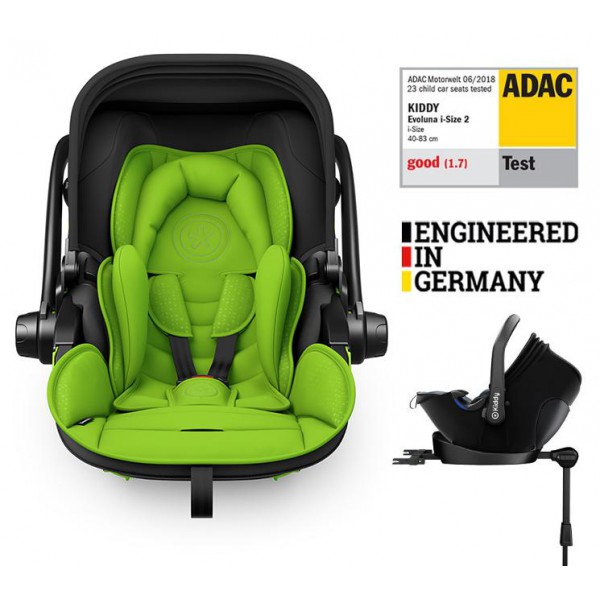 KIDDY Autosedačka Evoluna i-size 2 + Isofix základňa 40-83cm Spring Green BZP