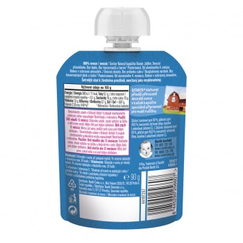 GERBER Natural kapsička banán a jablko 90 g