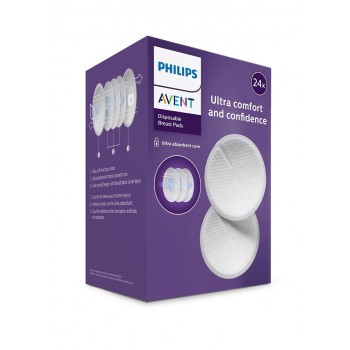 Philips AVENT Chránič prsných bradaviek M + ster. obal + Vložky do podprsenky jednorazové 24 ks