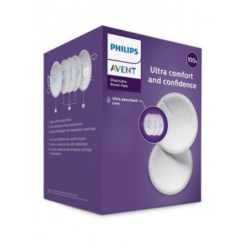 Philips AVENT Odsávačka mat. mlieka manuálna s VIA systémom + Vložky do podprsenky jednorazové 100ks