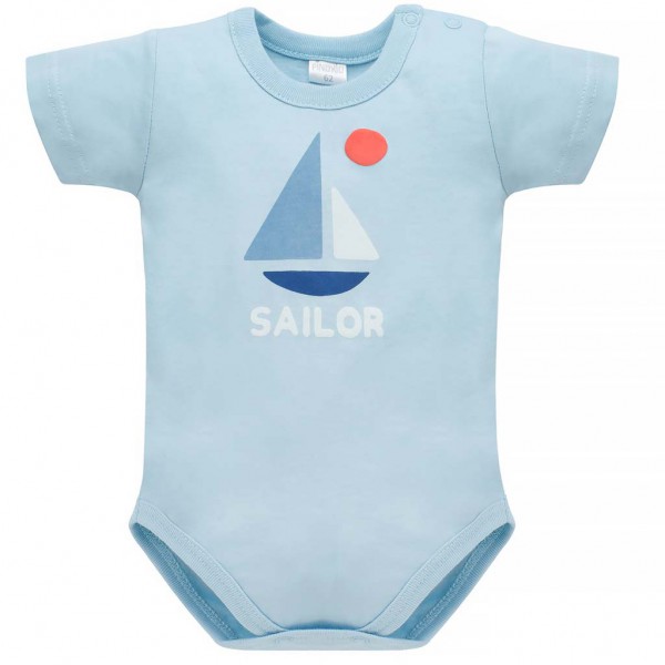 PINOKIO Body Sailor chlapec modrá veľ. 80