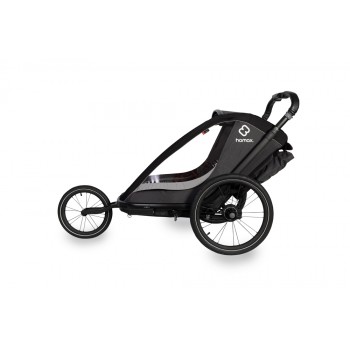 HAMAX Vozík za bicykel vr. ramená + kočíkovú set Cocoon One Grey/black