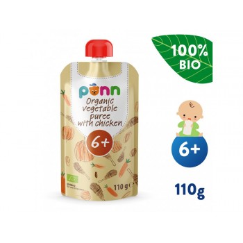 SALVEST Põnn BIO Kuřátko se zeleninovým pyré (110 g)