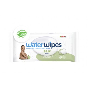 2x WATERWIPES Vlhčené obrúsky bez obsahu plastov Soapberry 60 ks ( 120 ks )