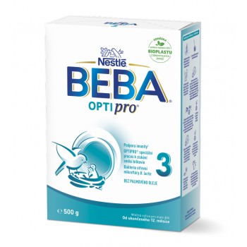 3x BEBA OPTIPRO® 3 Mlieko batoľacie, 500 g​