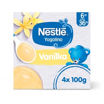 3x NESTLÉ YOGOLINO Mliečny dezert s príchuťou vanilky (4x 100 g)