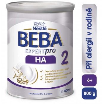 4x BEBA EXPERTpro HA 2 Mlieko pokračovacie, 800 g