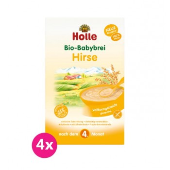 4x HOLLE Kaša nemliečna Bio pšenová 250 g