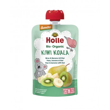 6x HOLLE Kiwi Koala Bio pyré hruška banán kiwi 100 g (8+)