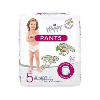 BELLA HAPPY Pants Nohavičky plienkové jednorazové 5 Junior (11-18 kg) 22 ks