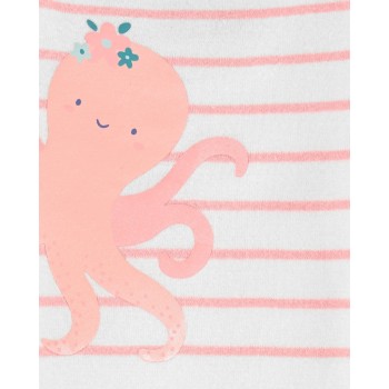 CARTER'S Body bez rukávov Pink Ocean dievča 3ks 6m