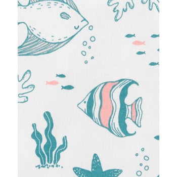 CARTER'S Body bez rukávov Pink Ocean dievča 5ks 3m