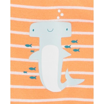 CARTER'S Body bez rukávov Stripes Animals chlapec 5ks 12m