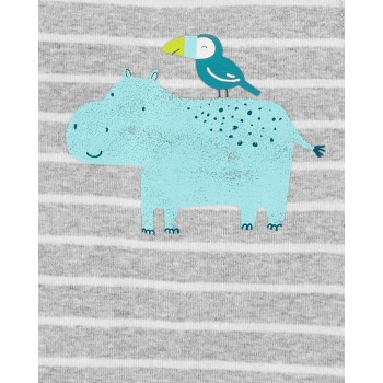 CARTER'S Body bez rukávov Stripes Animals chlapec 5ks NB/ veľ. 56