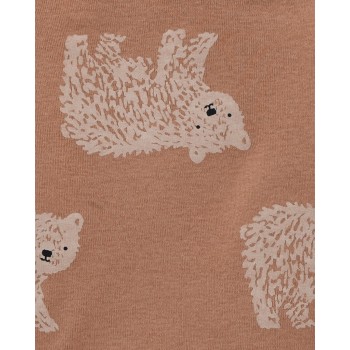 CARTER'S Body dl. rukáv Bear chlapec LBB 4ks NB /veľ.56