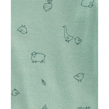 CARTER'S Body dlhý rukáv Veggies neutrál LBB 3 ks PRE, veľ. 46