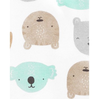 CARTER'S Body krátky rukáv Animals neutrál LBB 5ks PRE