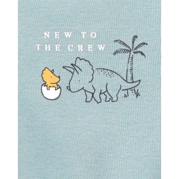 CARTER'S Body krátky rukáv Blue Dino chlapec LBB 3ks NB/ veľ. 56