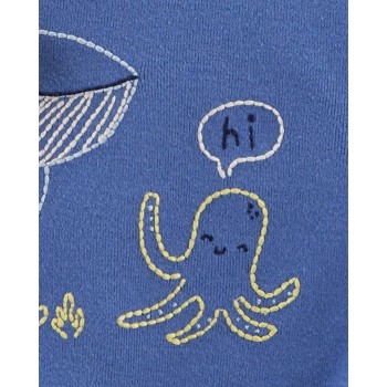 CARTER'S Body krátky rukáv Blue Ocean chlapec 5ks 3m