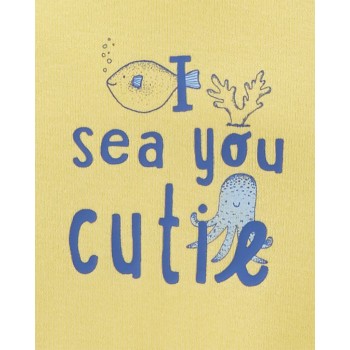 CARTER'S Body krátky rukáv Blue Ocean chlapec 5ks 3m