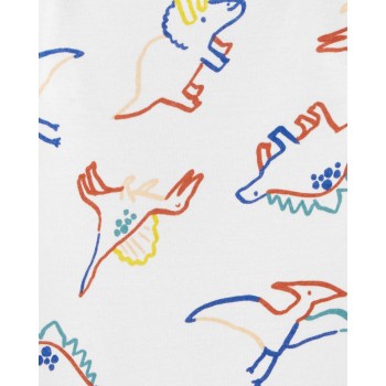 CARTER'S Body krátky rukáv Ivory Dino chlapec 3m