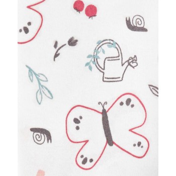 CARTER'S Body krátky rukáv Pinkblue dievča LBB 5ks NB/ veľ. 56