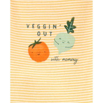 CARTER'S Body krátky rukáv Veggies neutrál LBB 5 ks PRE, veľ. 46