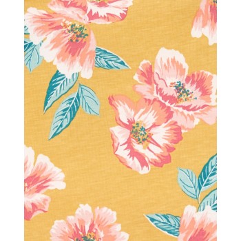 CARTER'S Body na ramienka Pink Flowers dievča NB/ veľ. 56