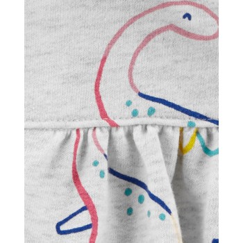 CARTER'S Mikina s kapucňou Grey Dino dievča NB/ veľ. 56