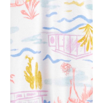 CARTER'S Overal letný Ivory Palm dievča 3m