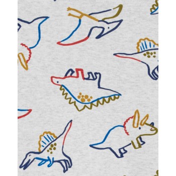 CARTER'S Overal letný krátky rukáv Grey Dino chlapec NB/ veľ. 56