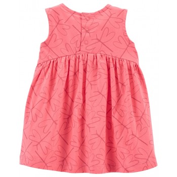 CARTER'S Set 2dielny overal letný, šaty s nohavičkami BluePink dievča NB/ veľ. 56