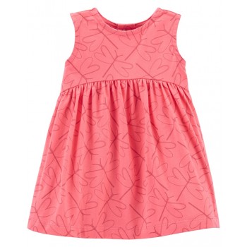 CARTER'S Set 2dielny overal letný, šaty s nohavičkami BluePink dievča NB/ veľ. 56