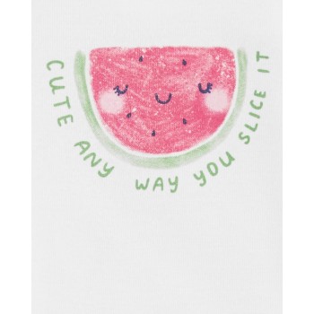 CARTER'S Set 2dielny tepláky, body kr. rukáv Pink Watermelon dievča NB/ veľ. 56