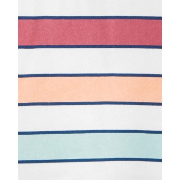 CARTER'S Set 2dielny tričko kr. rukáv, kraťasy Color Stripes chlapec 6m
