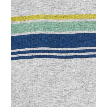 CARTER'S Set 3dielny body bez rukávov, tielko, kraťasy Grey Cars chlapec 9m