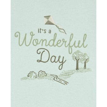 CARTER'S Set 3dielny body kr. rukáv 2ks, legíny Green Firefly neutrál NB/ veľ. 56