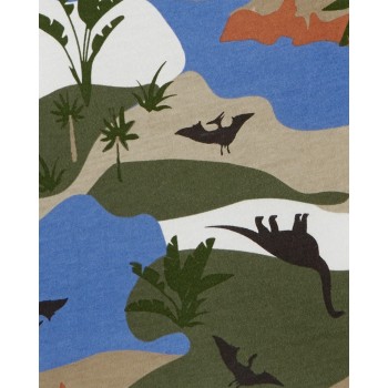 CARTER'S Set 3dielny body kr. rukáv, tričko kr. rukáv, kraťasy Green Landscape chlapec NB/ veľ. 56