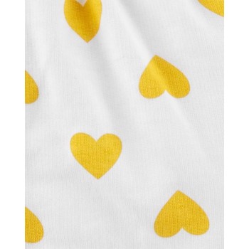 CARTER'S Set 3dielny body krátky rukáv, mikina, nohavice dlhé Hearts dievča NB/ veľ. 56