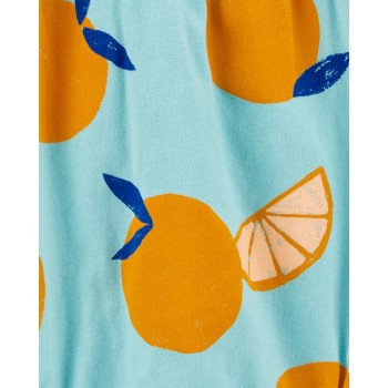 CARTER'S Set 3dielny body na ramienka, body kr. rukáv, kraťasy Blue Orange dievča 9m