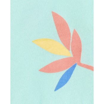 CARTER'S Set 3dielny body na ramienka, tielko, nohavičky Blue Floral dievča NB