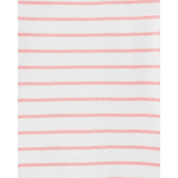 CARTER'S Set 3dielny legíny, body kr. rukáv, body bez rukávov Pink Whale dievča LBB 3m