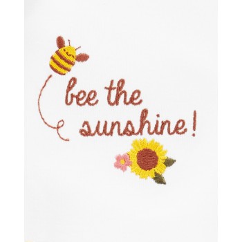 CARTER'S Set 3dielny legíny, body kr. rukáv, body na ramienka Yellow Sunflower dievča NB/ veľ. 56