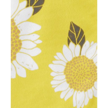 CARTER'S Set 3dielny mikina, legíny, body kr. rukáv Sunflower dievča NB/ veľ. 56