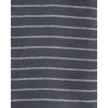 CARTER'S Set 3dielny mikina, tepláky, body kr. rukáv Grey Stripes chlapec LBB PRE, veľ. 46