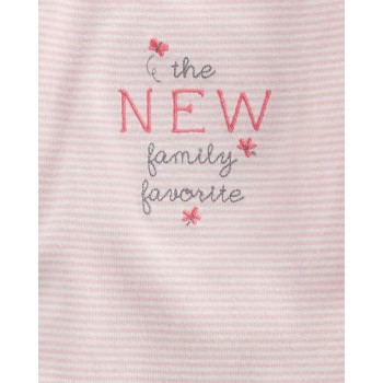 CARTER'S Set 3dielny mikina, tepláky, body kr. rukáv Pink Butterfly dievča LBB NB/ veľ. 56