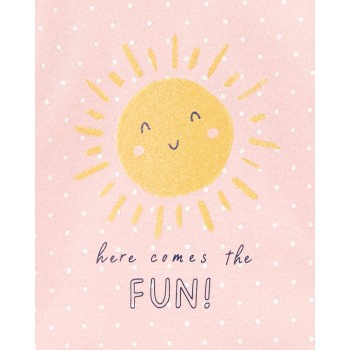 CARTER'S Set 3dielny overal 2 ks, čelenka Pink Sun dievča LBB NB, veľ. 56